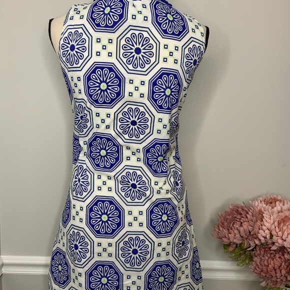 TRACY NEGOSHIAN Blue ruffle sleeveless dress - Picture 4 of 6